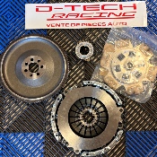KIT VOLANT MOTEUR EMBRAYAGE AVEC DISQUE 6 PATINS AMORTI - pour Mitsu Evo X