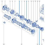 CAGE A AIGUILLES SOUS PIGNON - BOITE Pour Clio 2RS