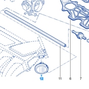 MEMBRANE REGULATION PRESSION COLLECTEUR ADMISSION Pour Clio 3RS