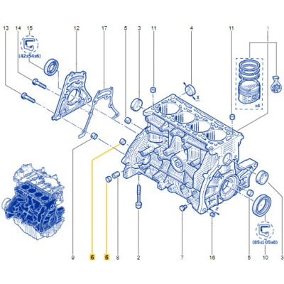 BOUCHON / PASTILLE DE SABLAGE D16mm