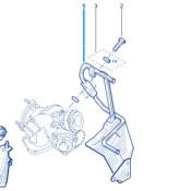 TUYAU REFROIDISSEMENT TURBO ORIGINE Pour Megane 3RS