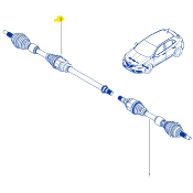 CARDAN AVANT DROIT ORIGINE RENAULT pour Megane 4RS