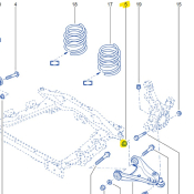 ECROU M12 POUR JAMBE DE FORCE AMORTISSEUR de Megane 4RS