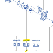 ROULEMENT ROUE AV ORIGINE SNR Pour Clio 16 et 2RS - 37x72x37