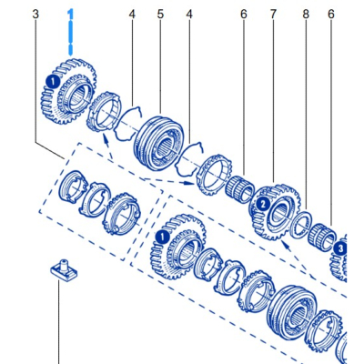 PIGNON FOU 1ème BOITE Clio 2RS