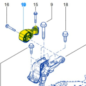 BIELLETTE / SUPPORT MOTEUR SUPERIEUR ANTI-COUPLE ORIGINE pour Mégane 4RS