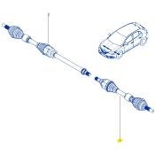 CARDAN AVANT GAUCHE ORIGINE RENAULT pour Megane 4RS
