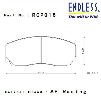 ENDLESS AVANT RCP015-ME20 ép 17mm ETRIER AP RACING CP9440 (Trackday, Clubsport)