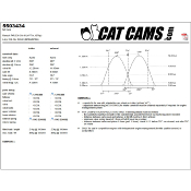 ARBRES A CAMES CATCAMS SANS VVT 300°/293° - 266°/258° Pour Clio 3RS