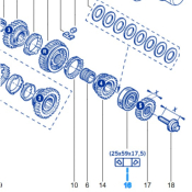 ROULEMENT ARBRE PRIMAIRE Pour Clio 2RS MODELE 2 OU ENTRE PIGNONS 4/5