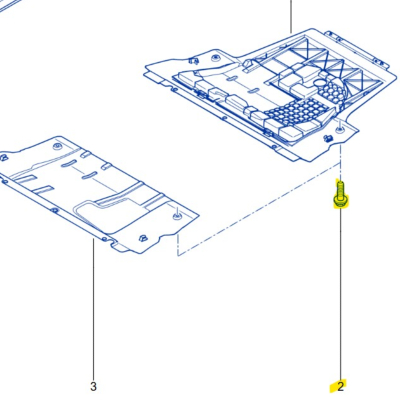 VIS M6x1 L20mm Classe 8.8 Pour fixation carénage moteur Megane 2RS