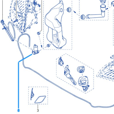 POMPE LAVE VITRES ORIGINE RENAULT Pour Mégane 3RS